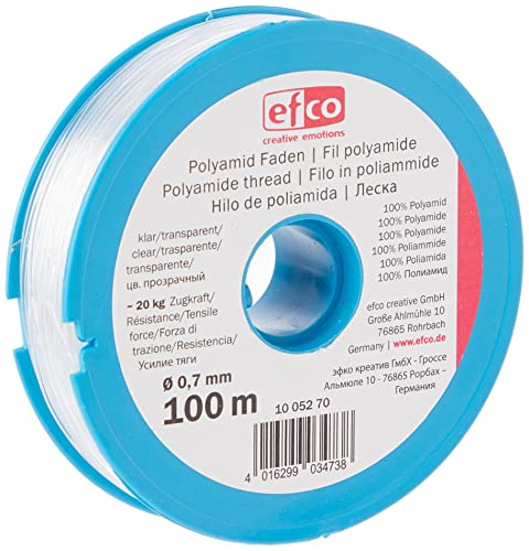EFCO Zugkraft Gewinde, Polyamid, transparent, 20,0 kg, 0,7 mm Durchmesser, 100 m