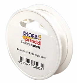 KnorrPrandell 2237399 Perlonfaden, 25 m - 0.80 mm Durchmesser, transparent - 1